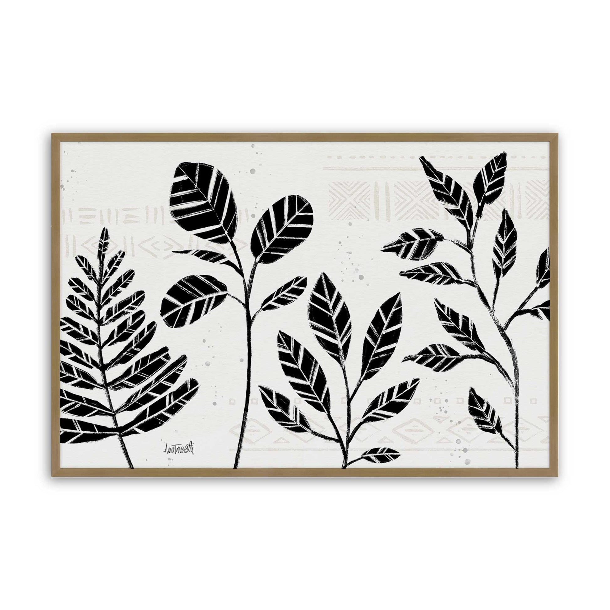 [Color:Brushed Gold], Picture of art in a Brushed Gold frame