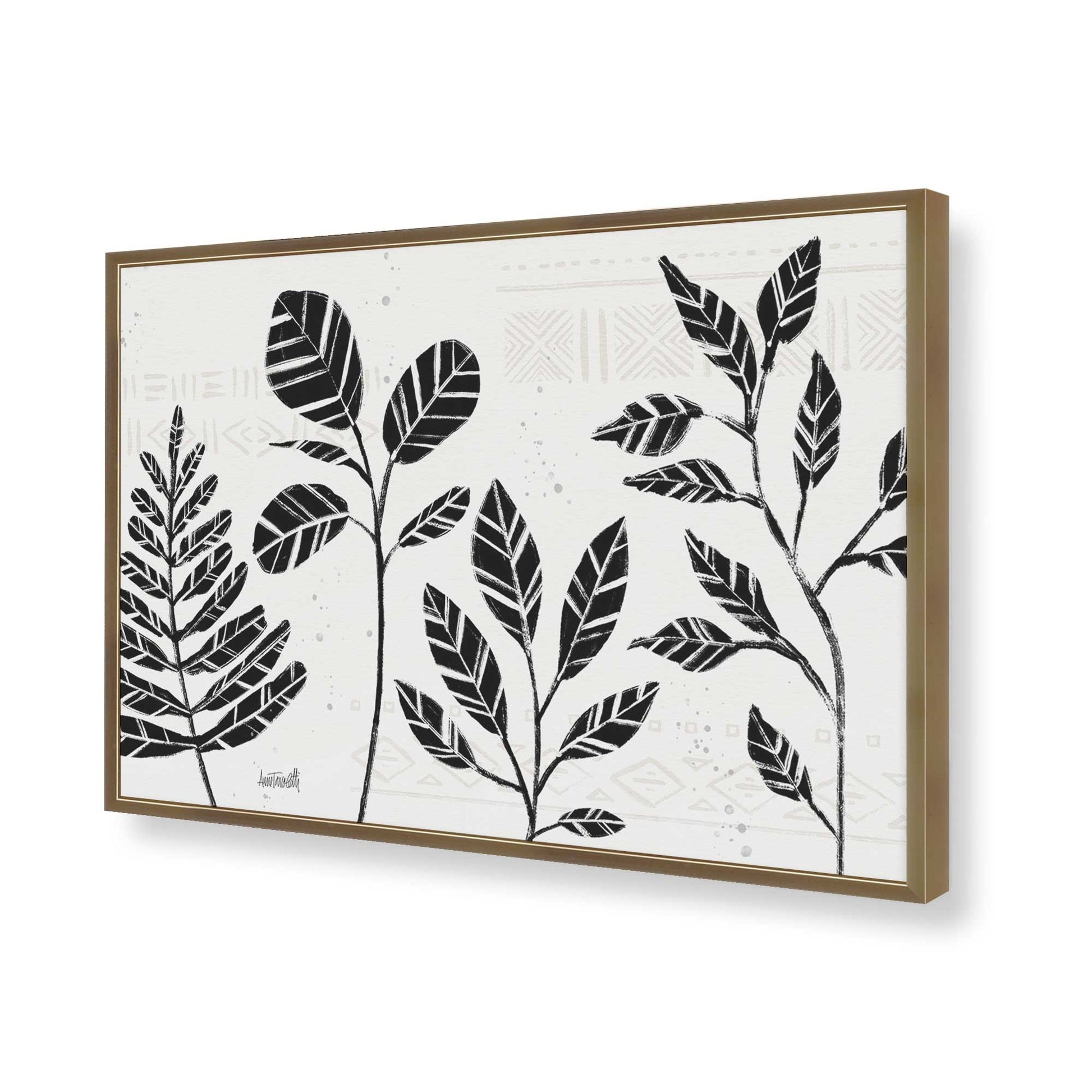 [Color:Brushed Gold], Picture of art in a Brushed Gold frame of the corner