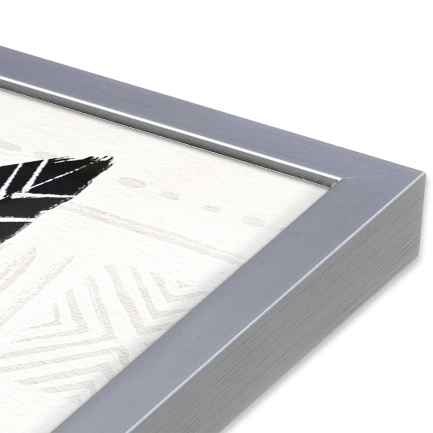 [Color:Polished Chrome], Picture of art in a Polished Chrome frame at an angle