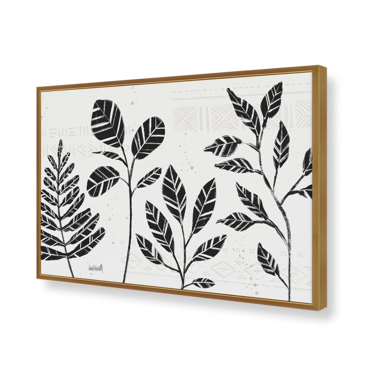 [Color:Polished Gold], Picture of art in a Polished Gold frame of the corner