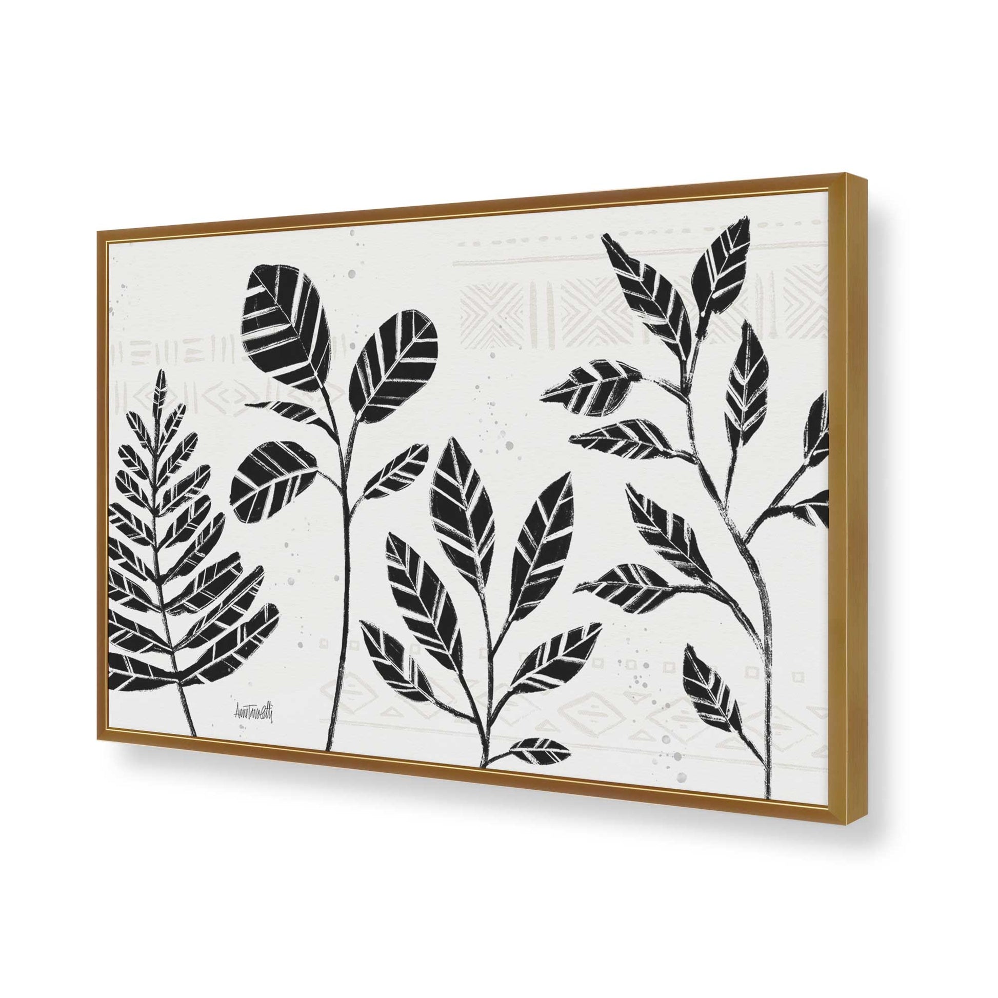 [Color:Polished Gold], Picture of art in a Polished Gold frame of the corner