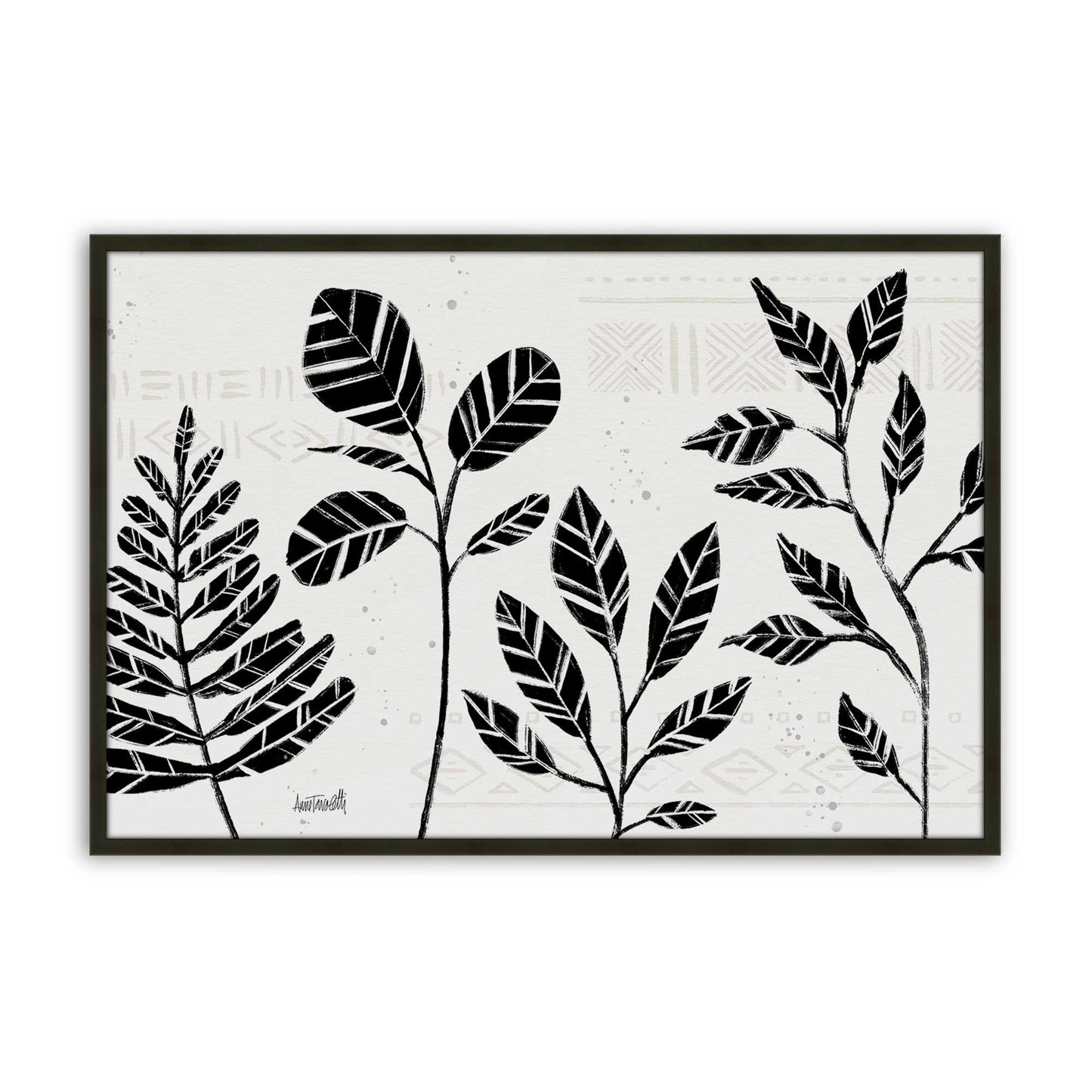 [Color:Satin Black], Picture of art in a Satin Black frame