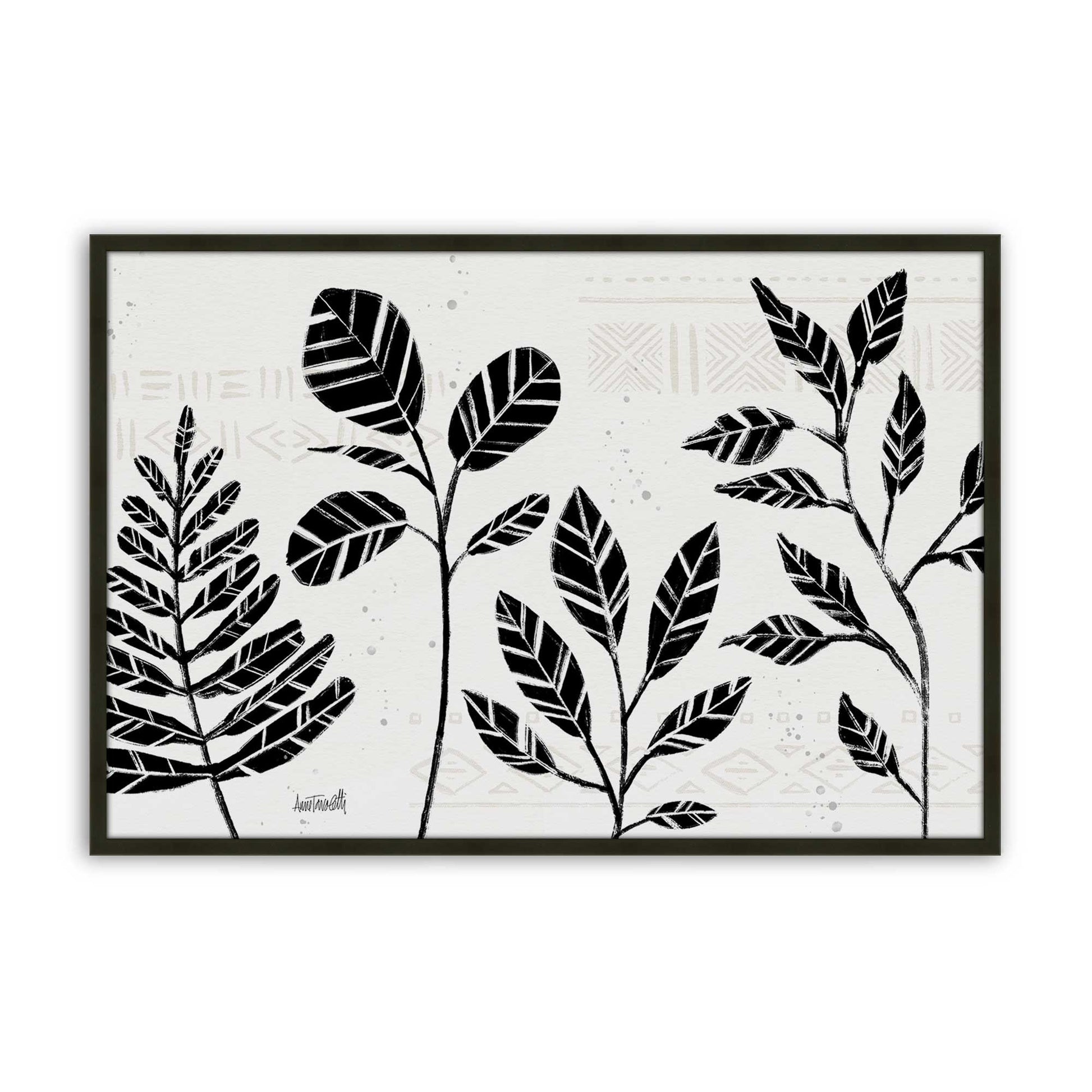 [Color:Satin Black], Picture of art in a Satin Black frame