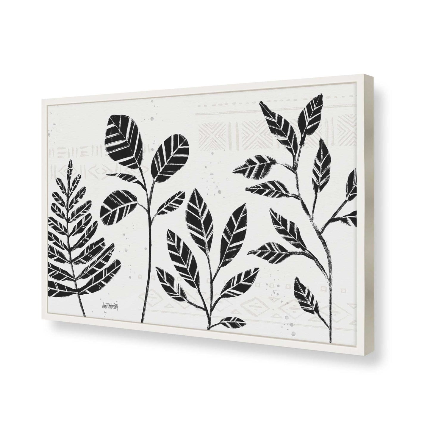 [Color:Opaque White], Picture of art in a Opaque White frame of the corner