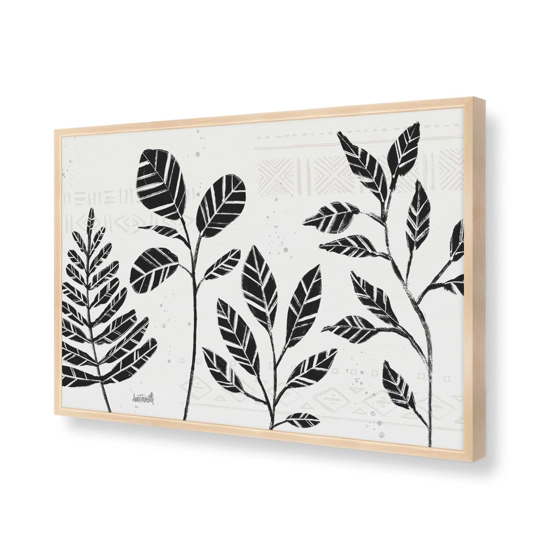[Color:Raw Maple], Picture of art in a Raw Maple frame of the corner