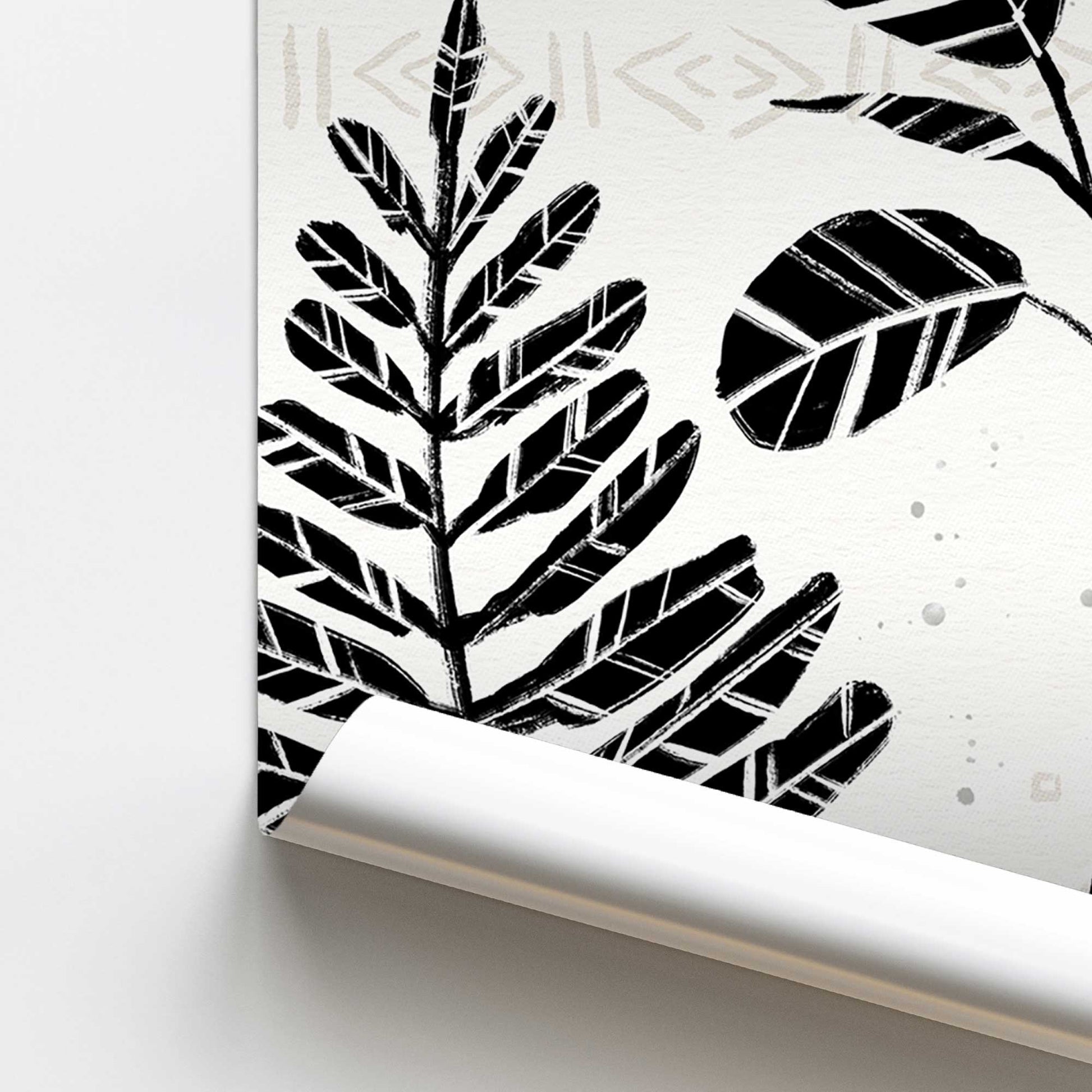 [color:Rolled Print], Picture of close up of art