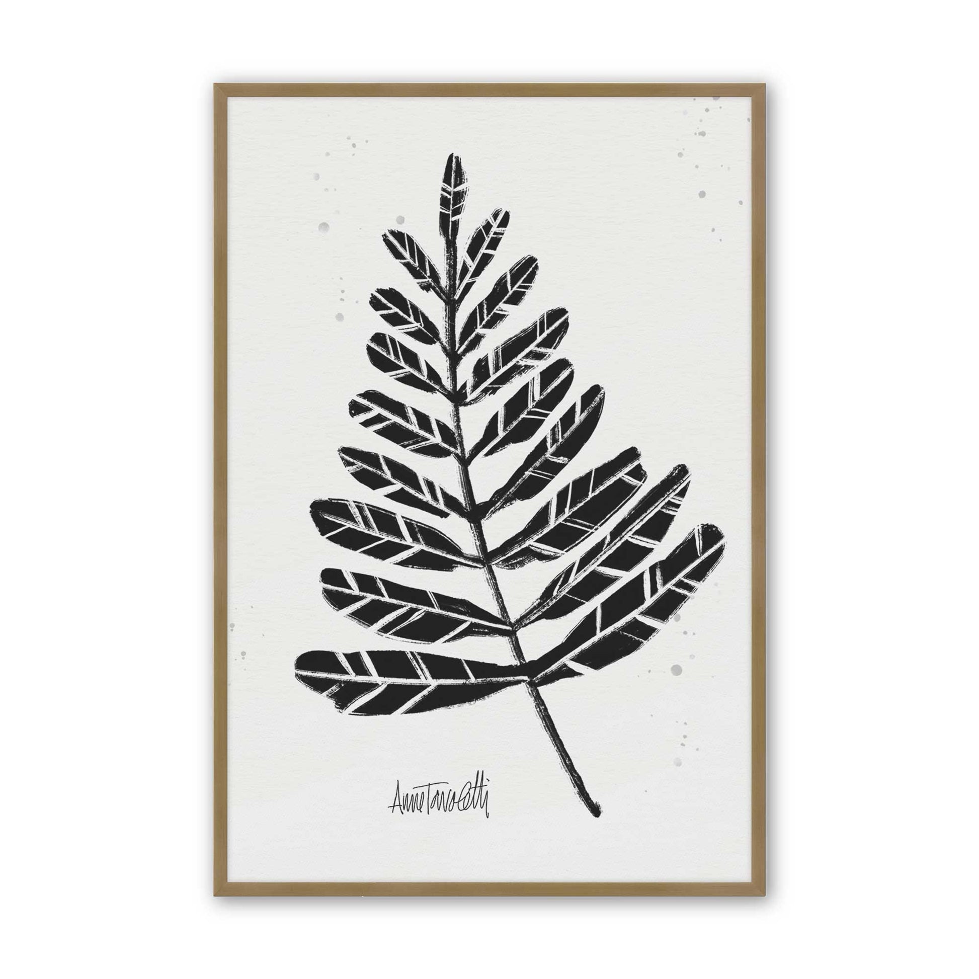 [Color:Brushed Gold], Picture of art in a Brushed Gold frame