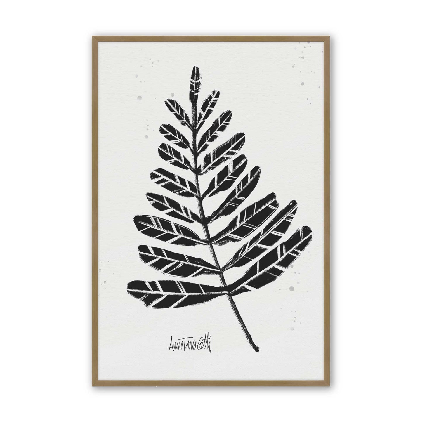 [Color:Brushed Gold], Picture of art in a Brushed Gold frame