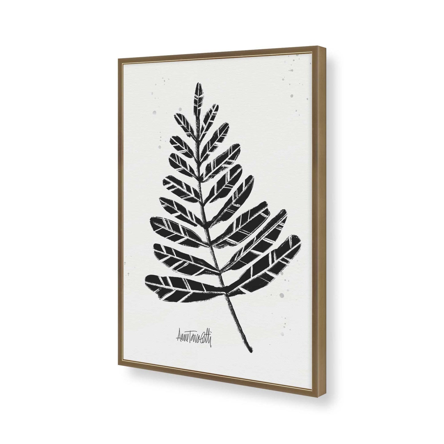 [Color:Brushed Gold], Picture of art in a Brushed Gold frame of the corner