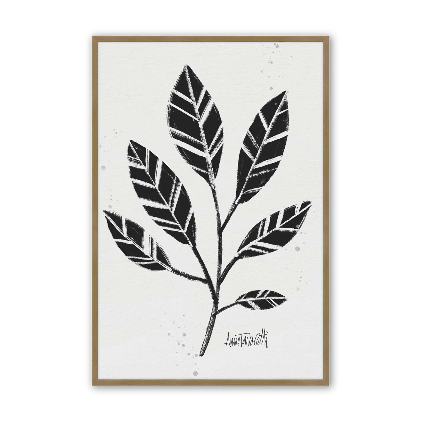[Color:Brushed Gold], Picture of art in a Brushed Gold frame