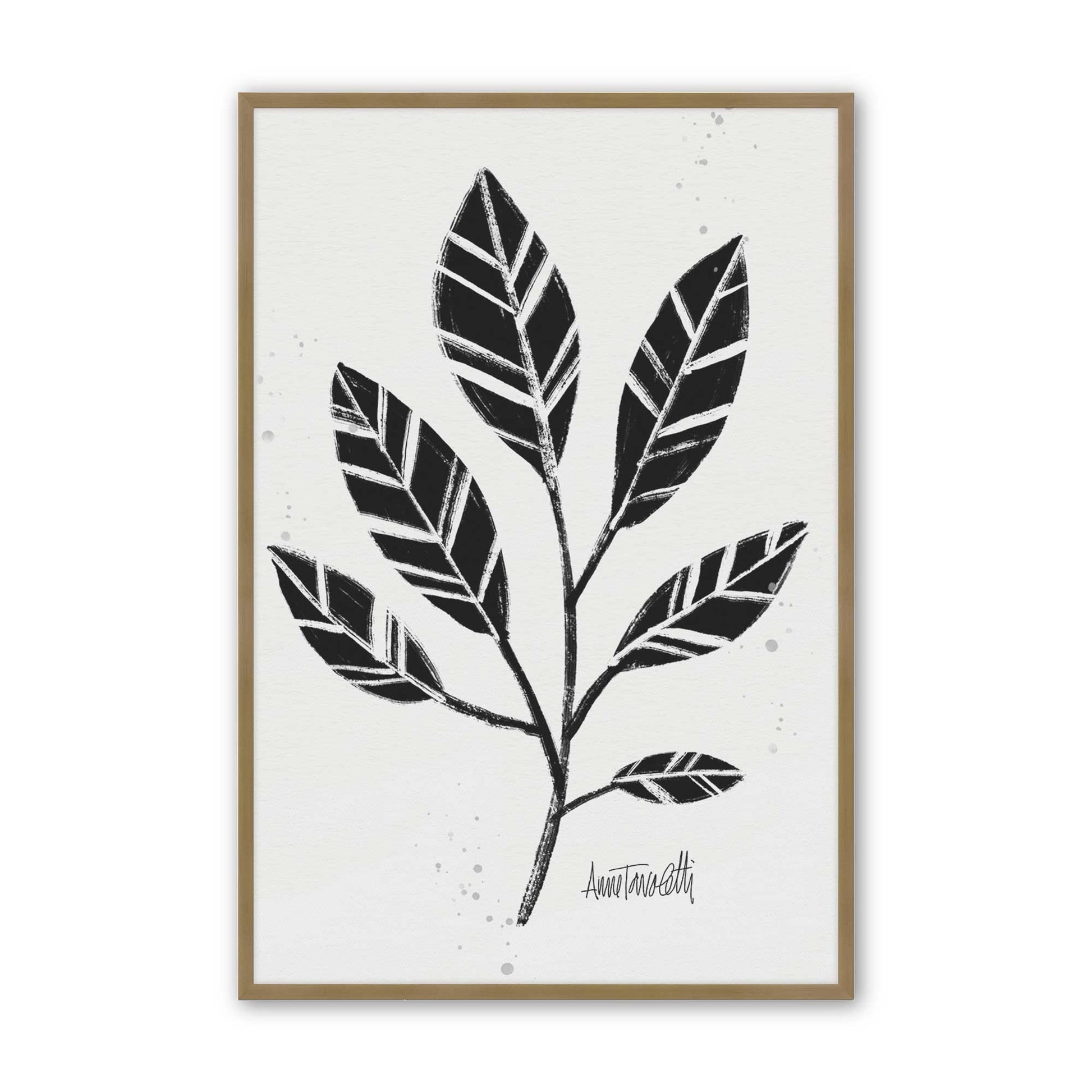 [Color:Brushed Gold], Picture of art in a Brushed Gold frame