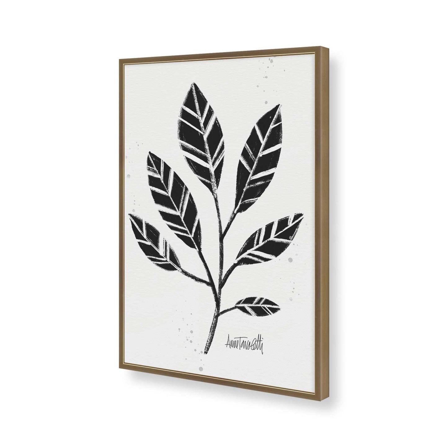 [Color:Brushed Gold], Picture of art in a Brushed Gold frame of the corner