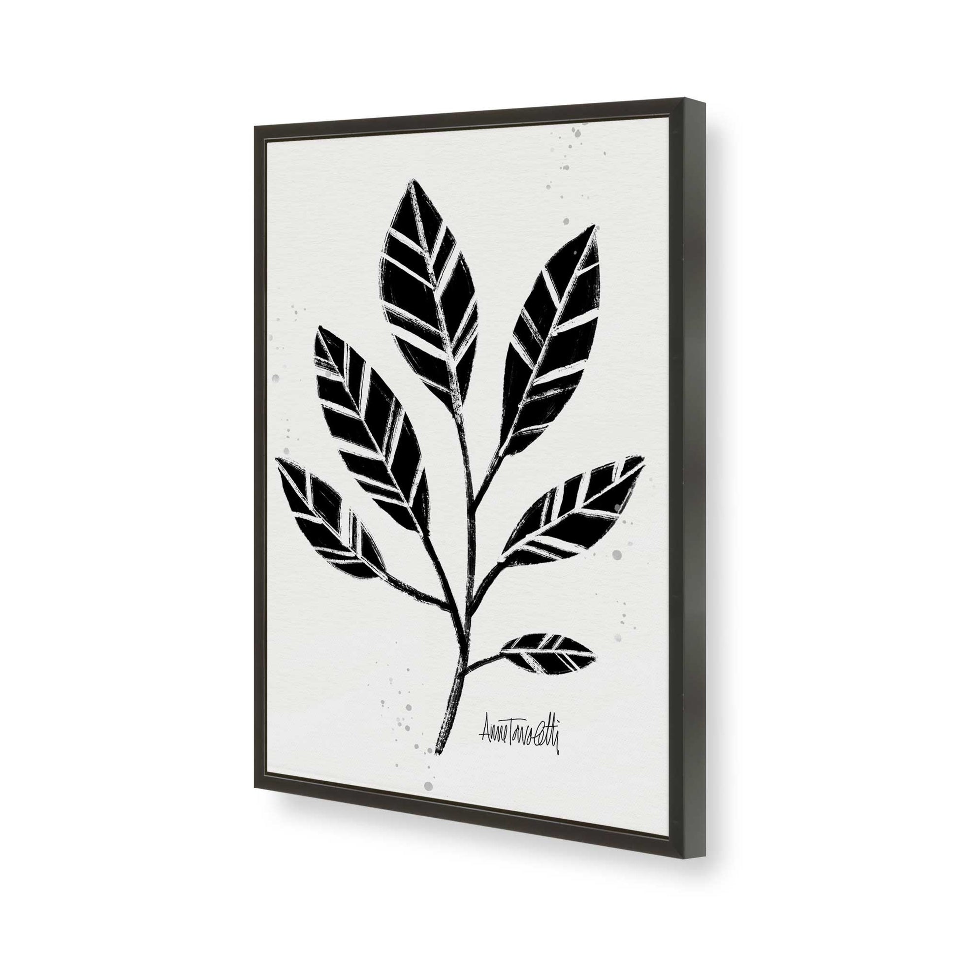 [Color:Satin Black], Picture of art in a Satin Black frame of the corner