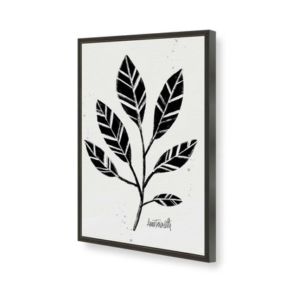 [Color:Satin Black], Picture of art in a Satin Black frame of the corner