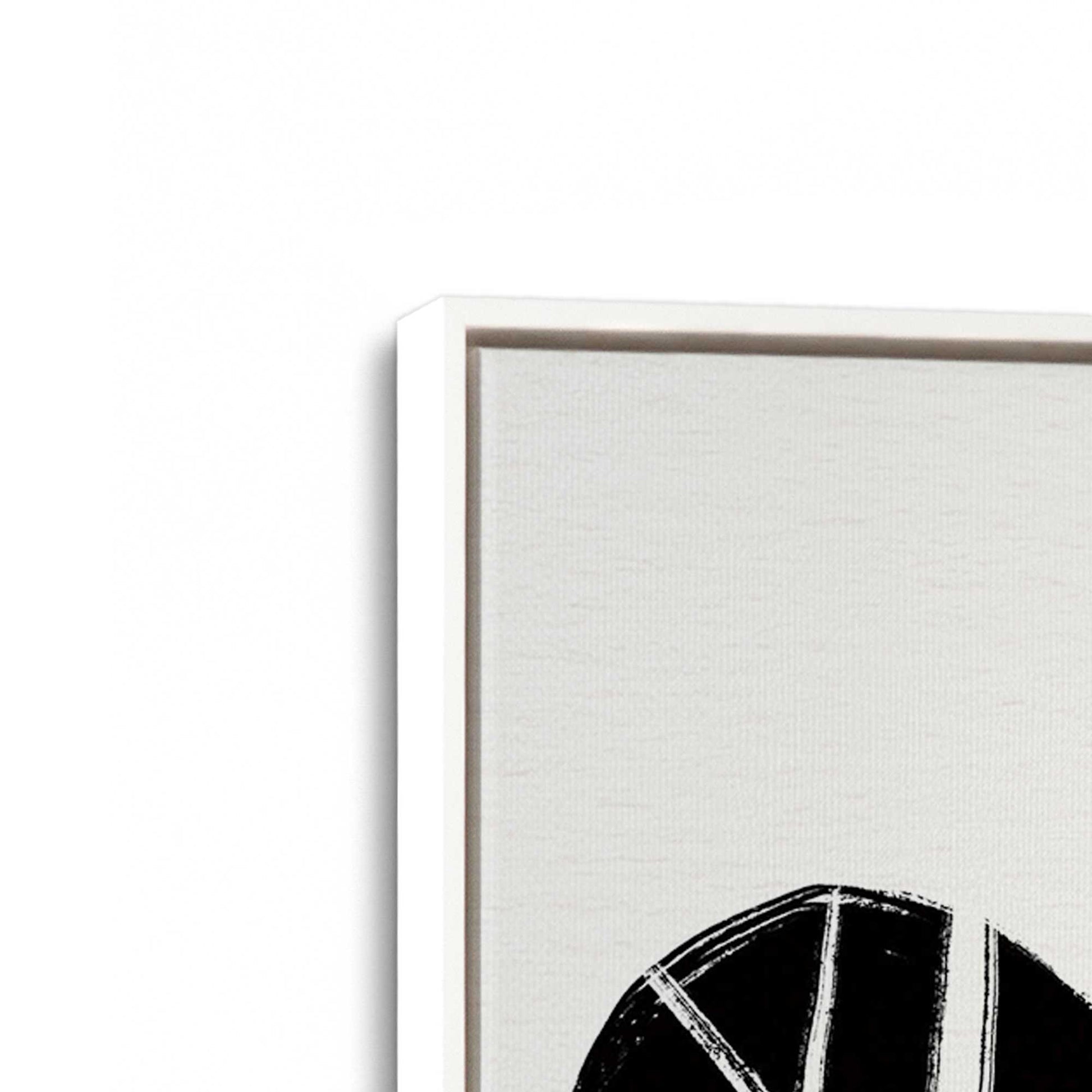 [Color:Opaque White], Picture of art in a White frame at an angle