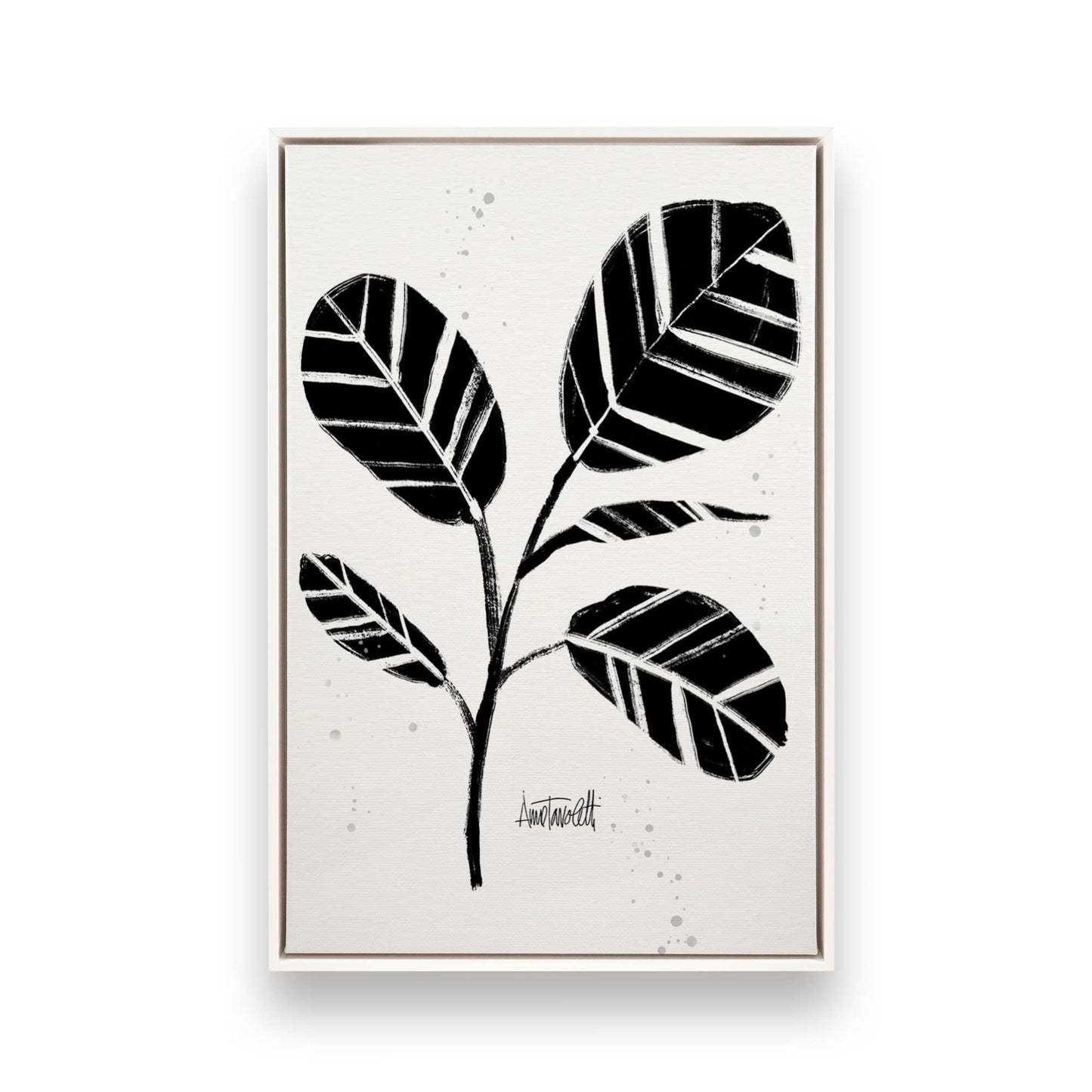 [Color:Opaque White], Picture of art in a White frame