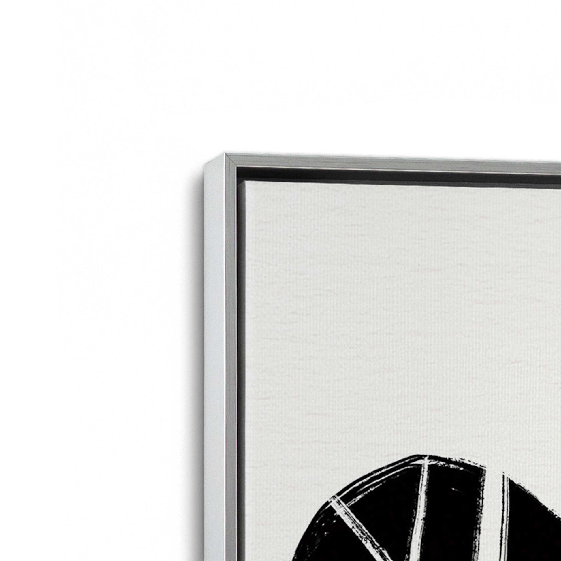 [Color:Polished Chrome], Picture of art in a Polished Chrome frame at an angle