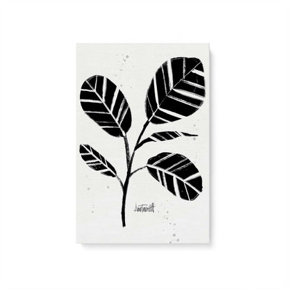 Black and White Botanicals, Set of 4 Canvas Prints