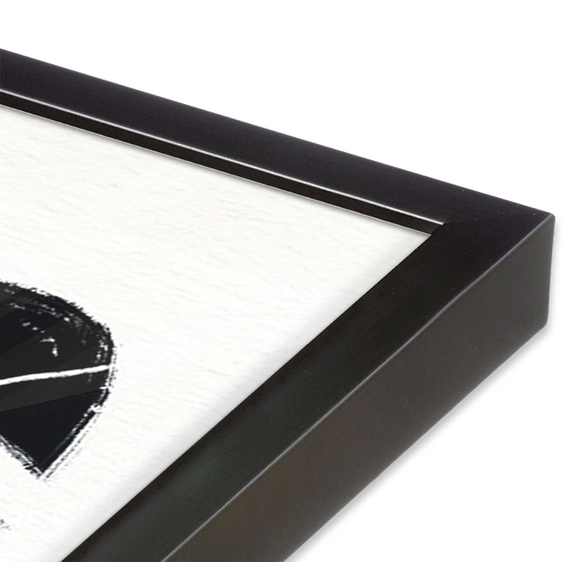 [Color:Weathered Zinc], Picture of art in a Weathered Zinc frame at an angle