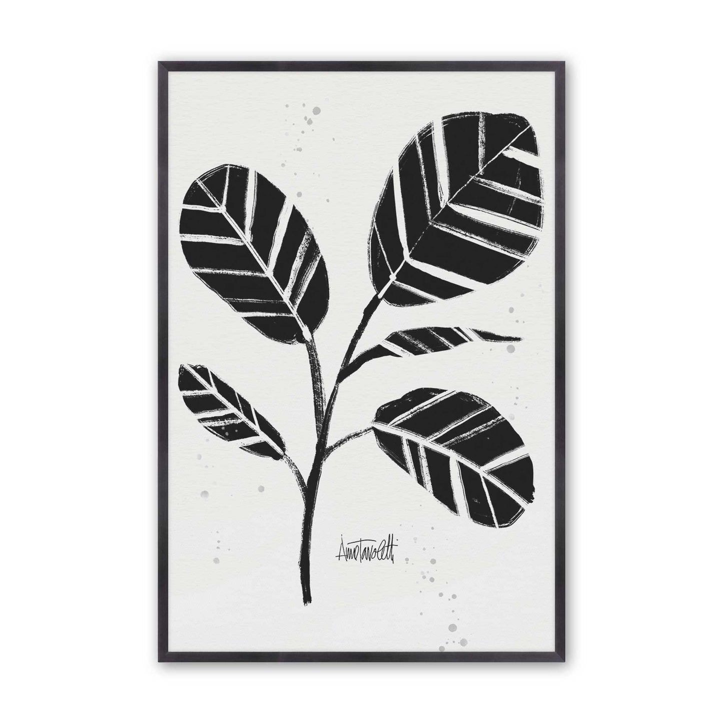 Black and White Botanicals Set of 4 Art Prints