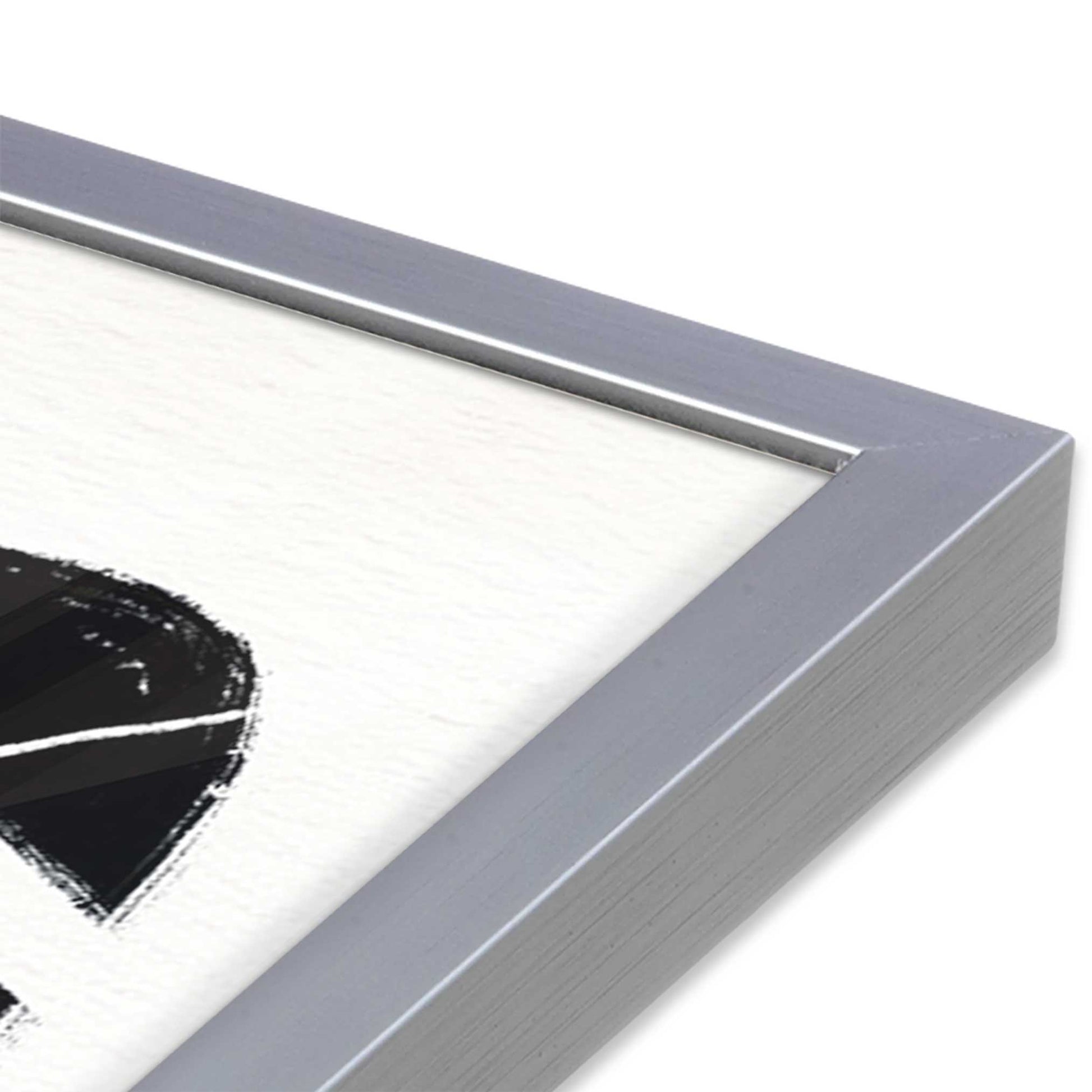 [Color:Polished Chrome], Picture of art in a Polished Chrome frame at an angle