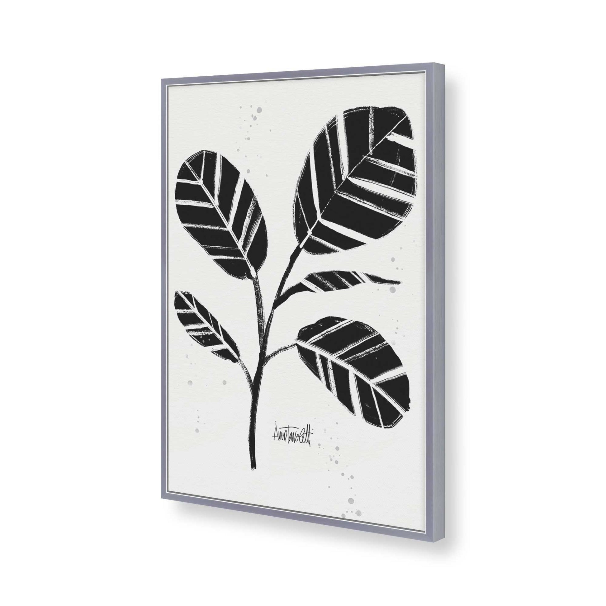 [Color:Polished Chrome], Picture of art in a Polished Chrome frame of the corner