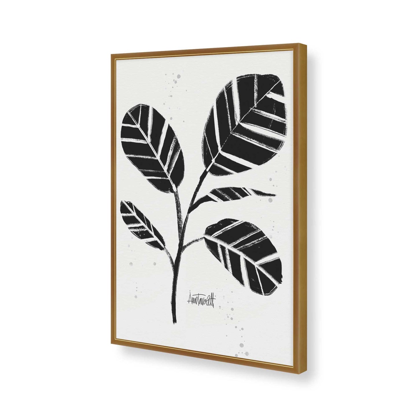 [Color:Polished Gold], Picture of art in a Polished Gold frame of the corner