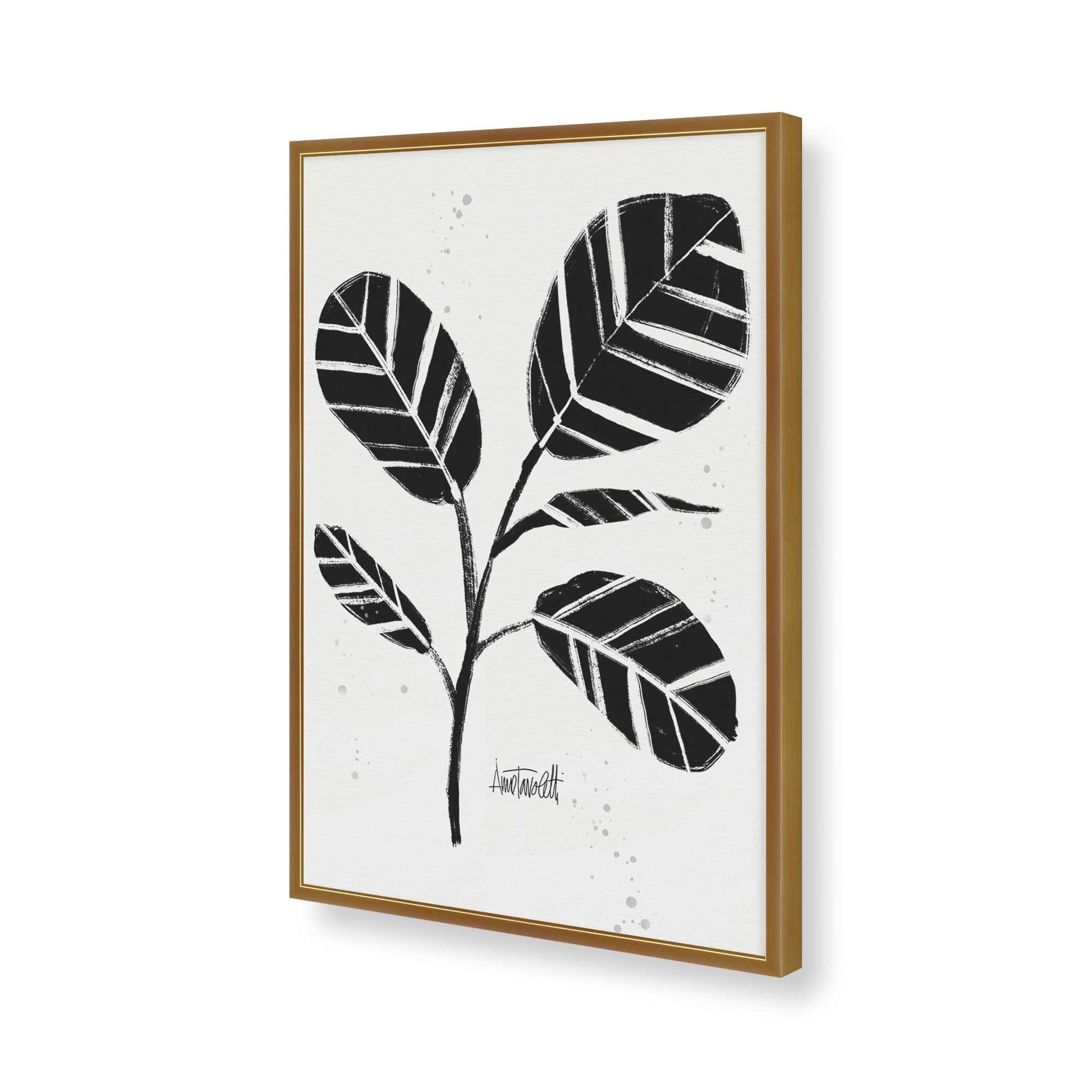 [Color:Polished Gold], Picture of art in a Polished Gold frame of the corner