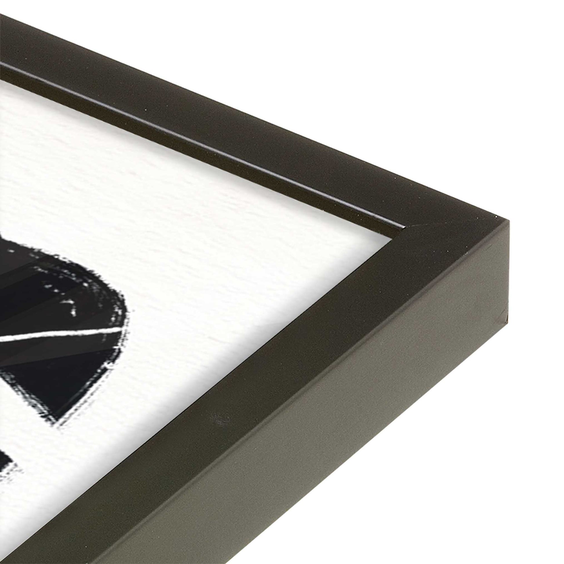 [Color:Satin Black], Picture of art in a Satin Black frame at an angle