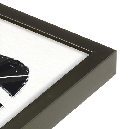 [Color:Satin Black], Picture of art in a Satin Black frame at an angle