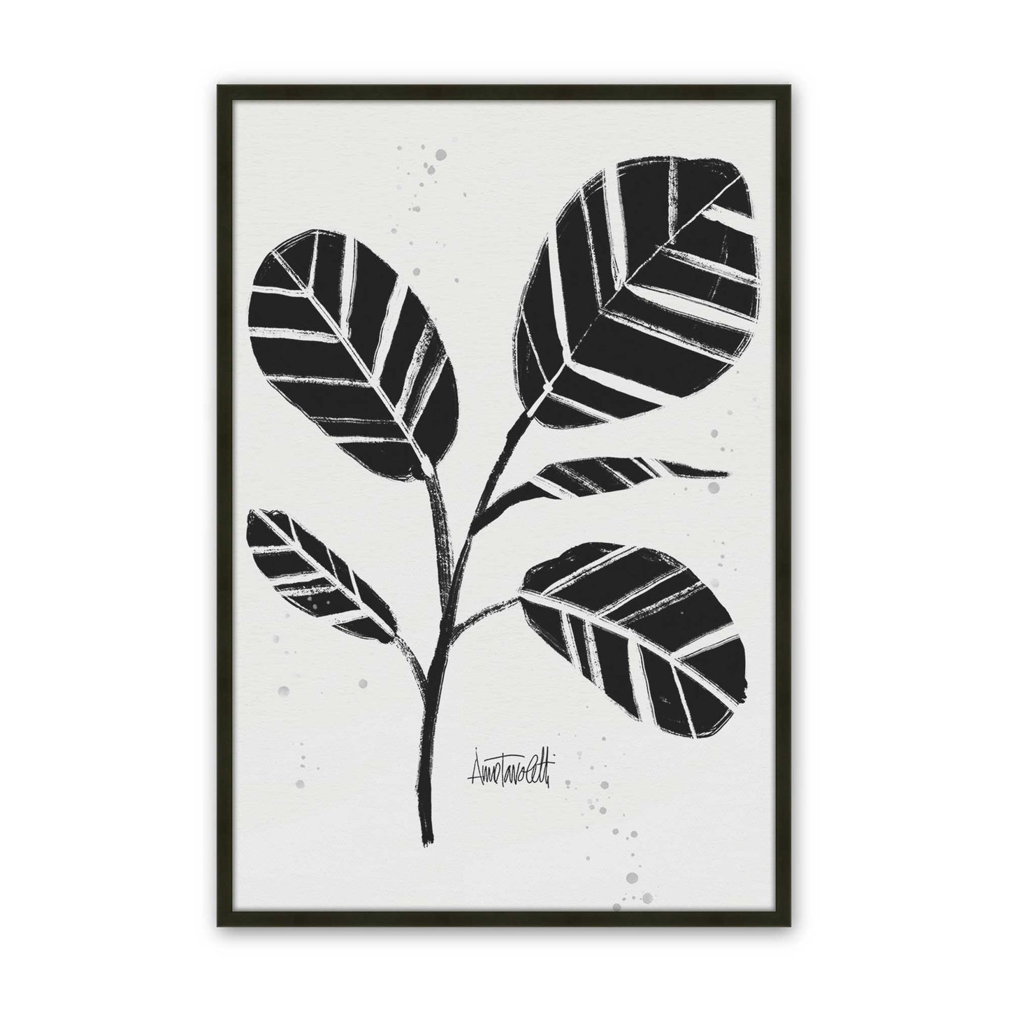 Black and White Botanicals Set of 4 Art Prints