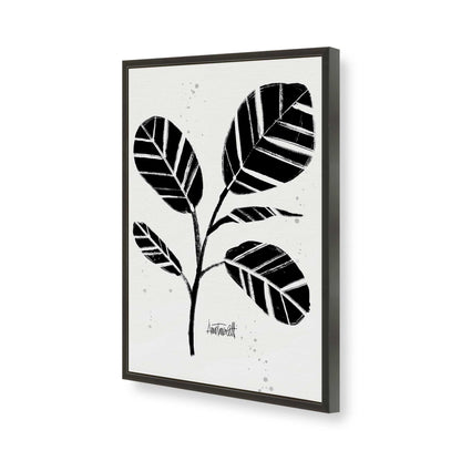 [Color:Satin Black], Picture of art in a Satin Black frame of the corner