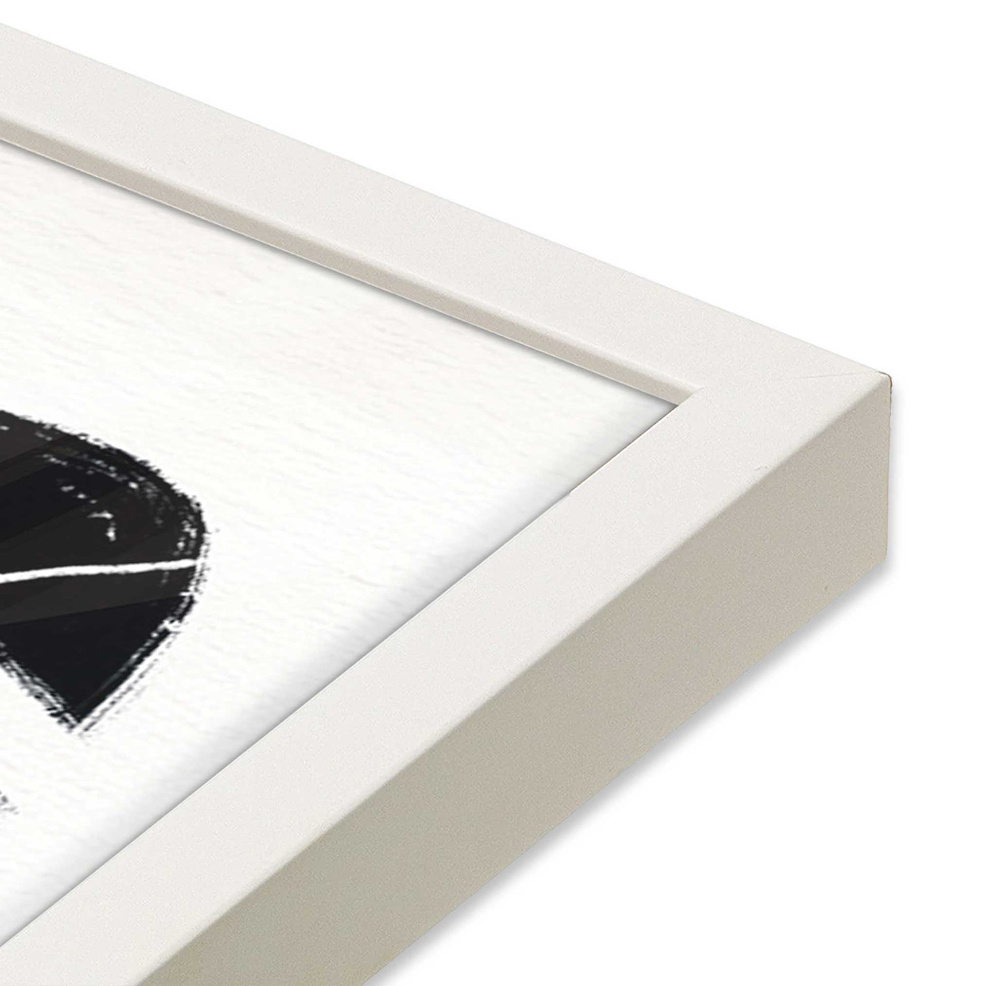 [Color:Opaque White], Picture of art in a Opaque White frame at an angle