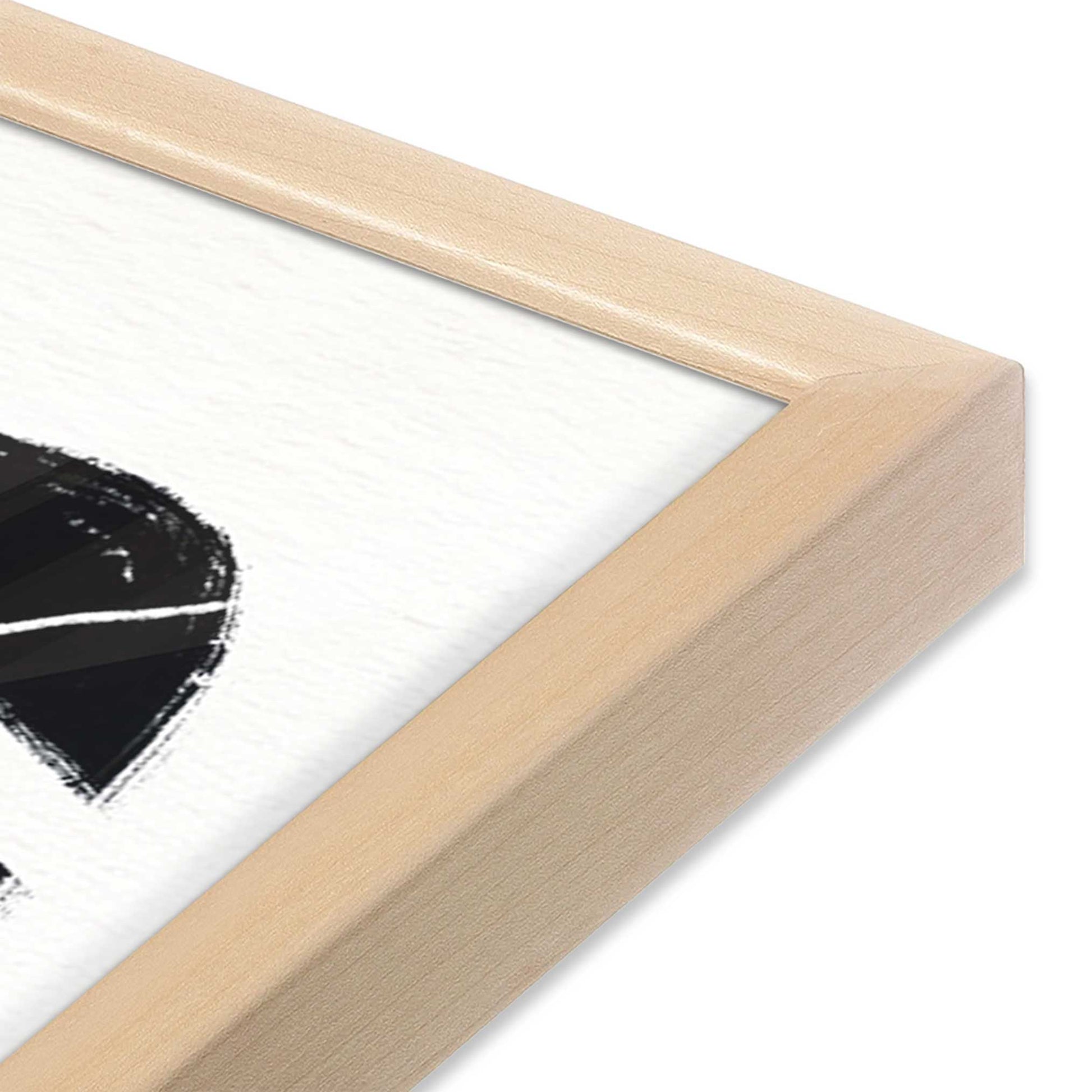 [Color:Raw Maple], Picture of art in a Raw Maple frame at an angle