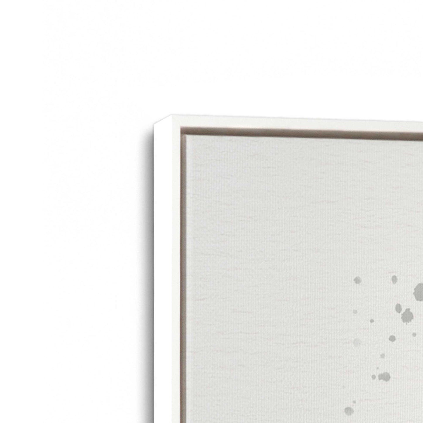 [Color:Opaque White], Picture of art in a White frame at an angle