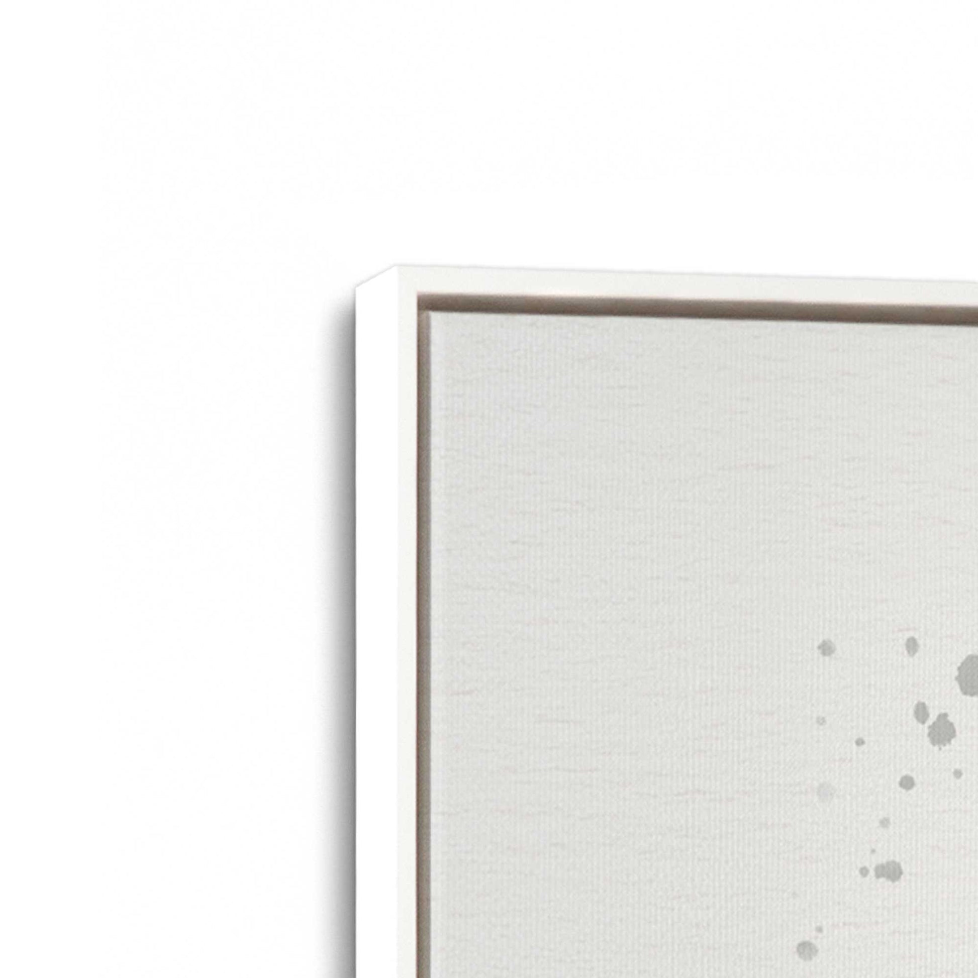 [Color:Opaque White], Picture of art in a White frame at an angle