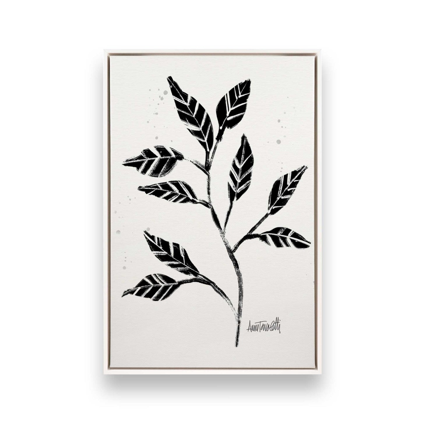 [Color:Opaque White], Picture of art in a White frame