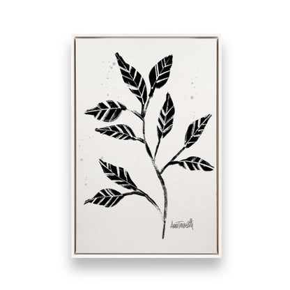 Black and White Botanicals, Set of 4 Canvas Prints