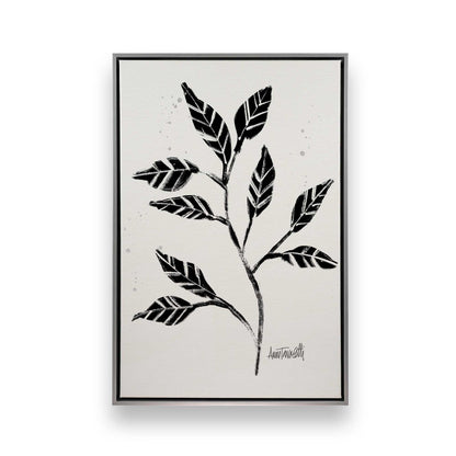 Black and White Botanicals, Set of 4 Canvas Prints