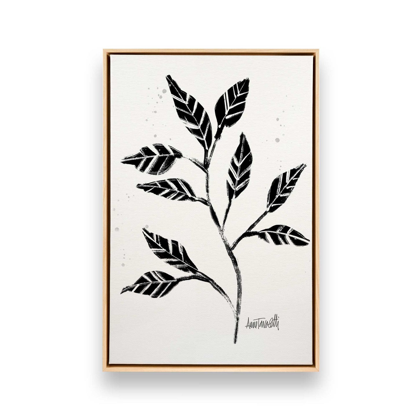 Black and White Botanicals, Set of 4 Canvas Prints