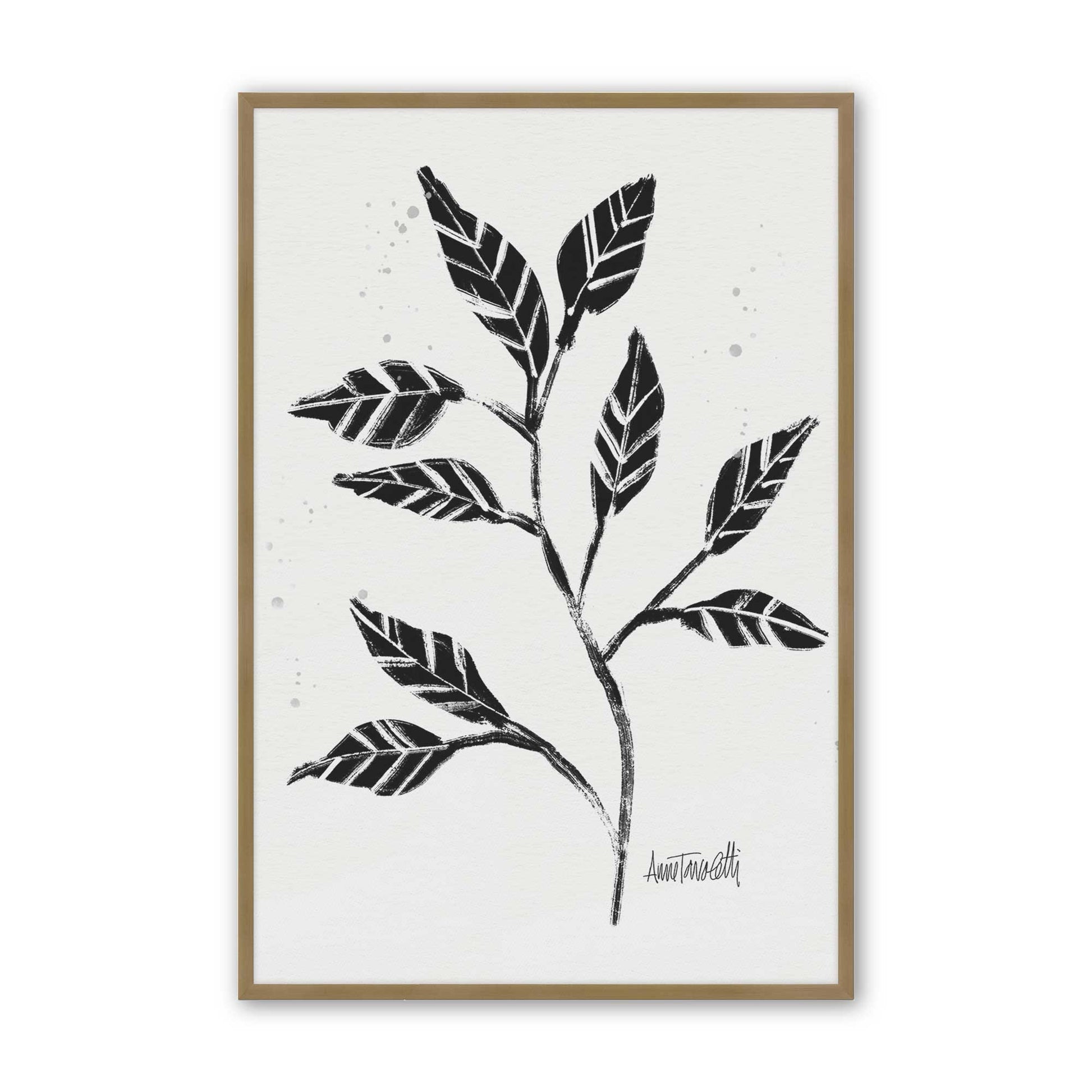 [Color:Brushed Gold], Picture of art in a Brushed Gold frame