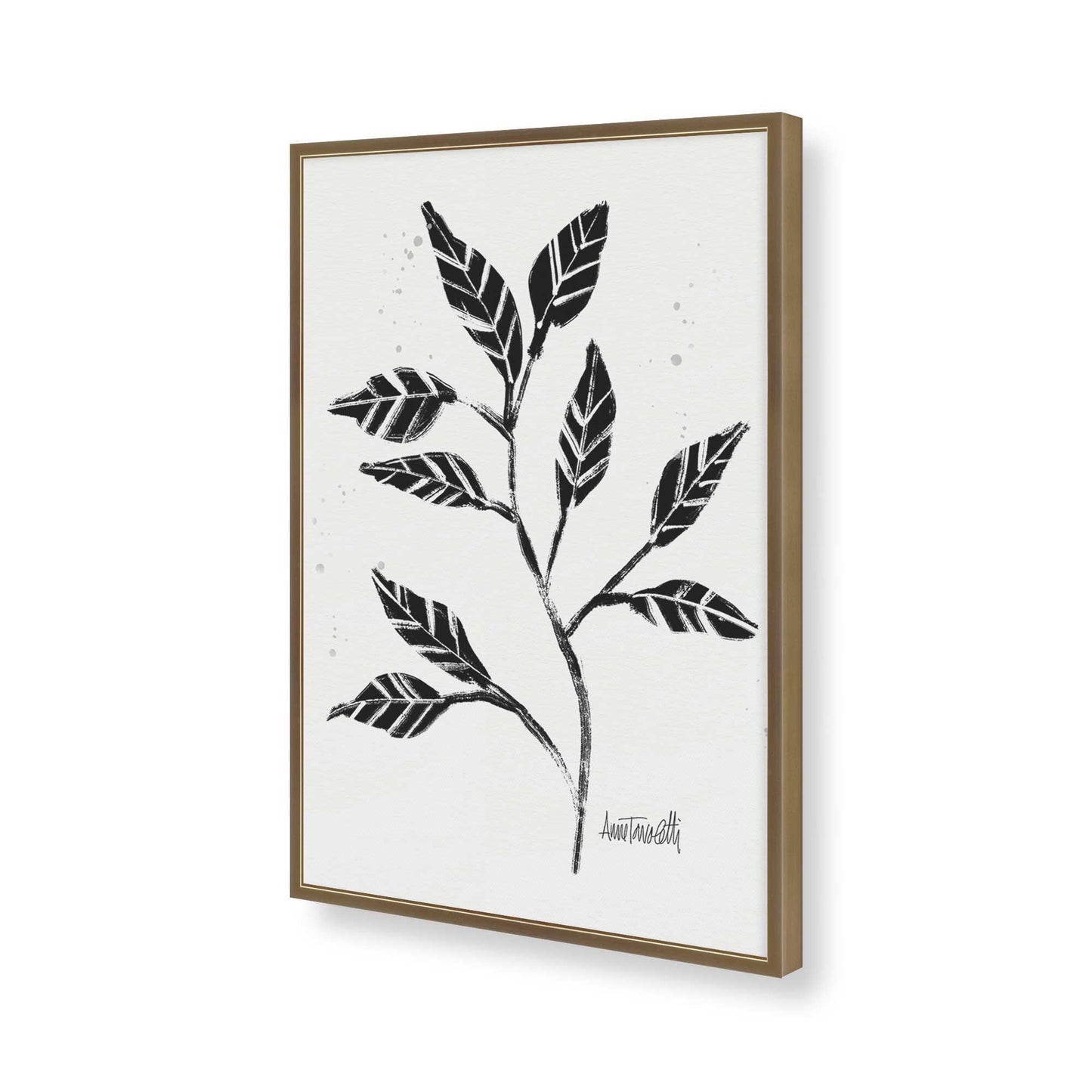[Color:Brushed Gold], Picture of art in a Brushed Gold frame of the corner