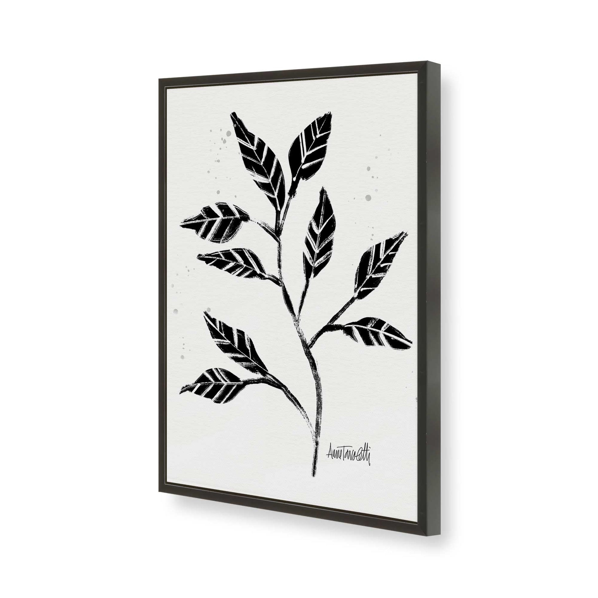 [Color:Satin Black], Picture of art in a Satin Black frame of the corner