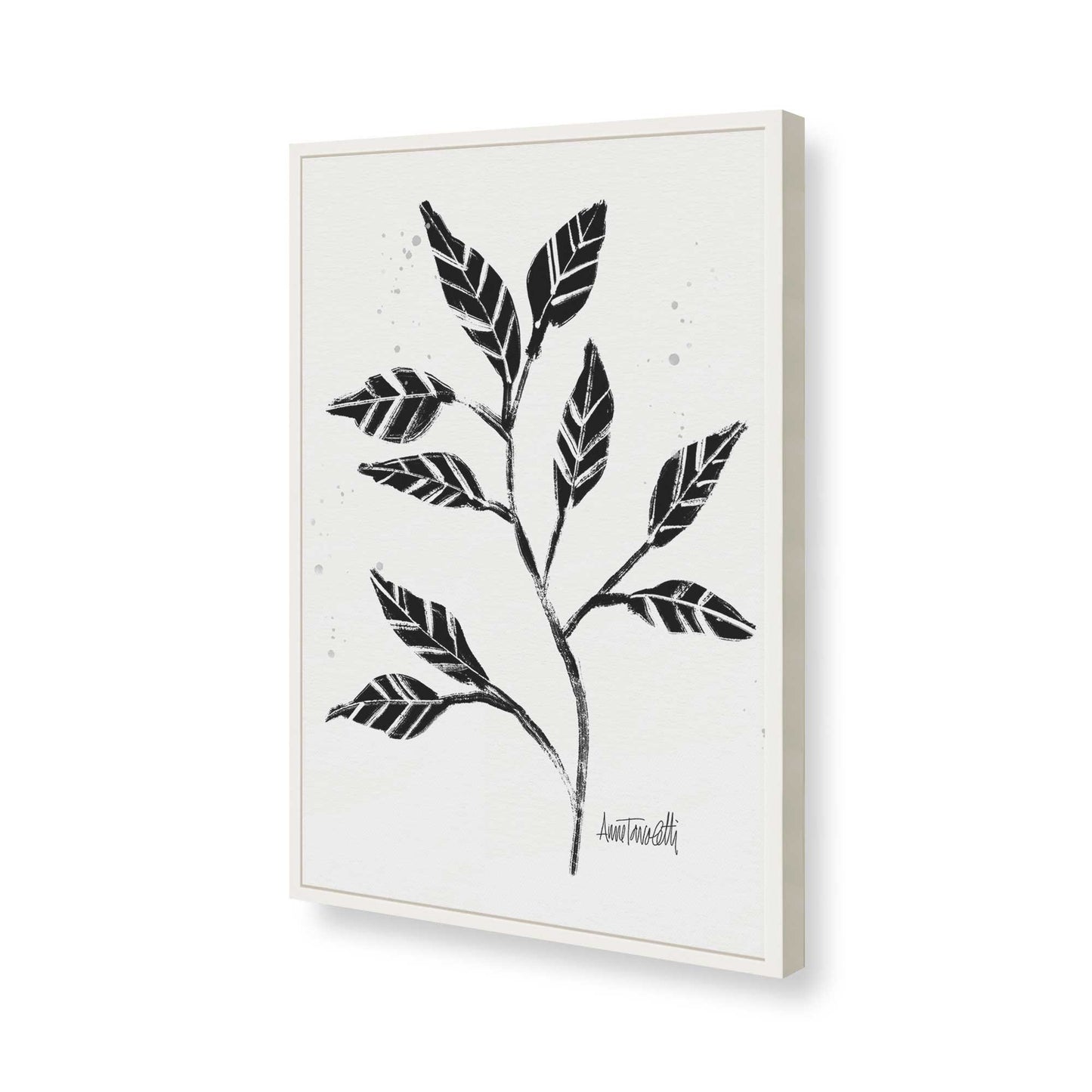[Color:Opaque White], Picture of art in a Opaque White frame of the corner
