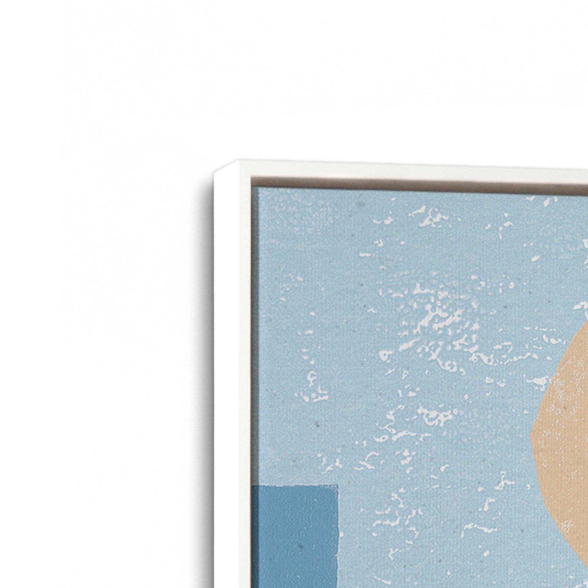 [Color:Opaque White], Picture of art in a White frame at an angle