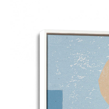 [Color:Opaque White], Picture of art in a White frame at an angle
