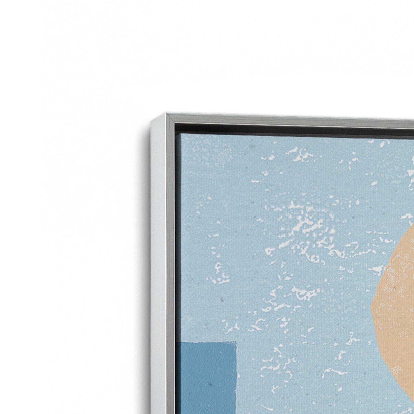 [Color:Polished Chrome], Picture of art in a Polished Chrome frame at an angle