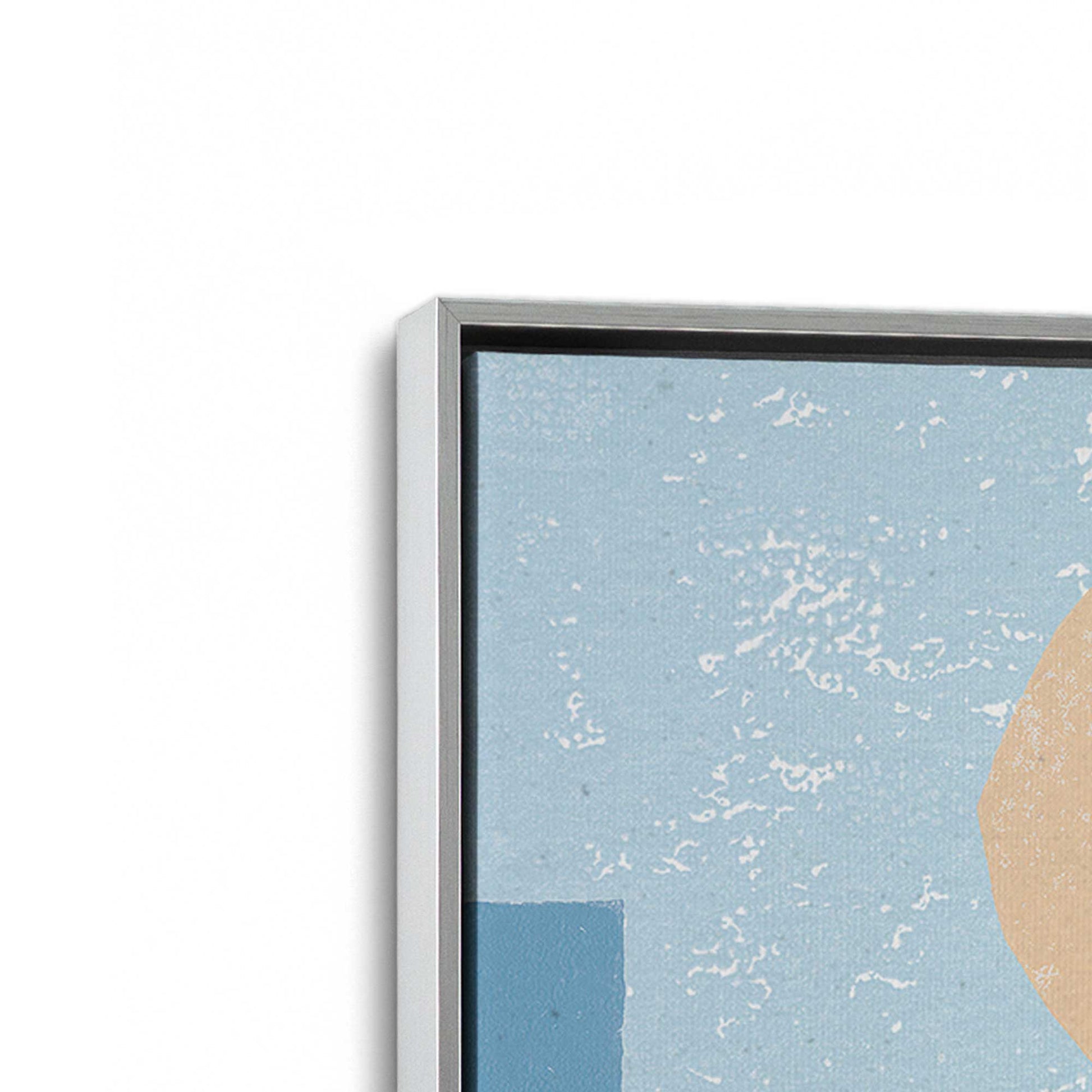 [Color:Polished Chrome], Picture of art in a Polished Chrome frame at an angle