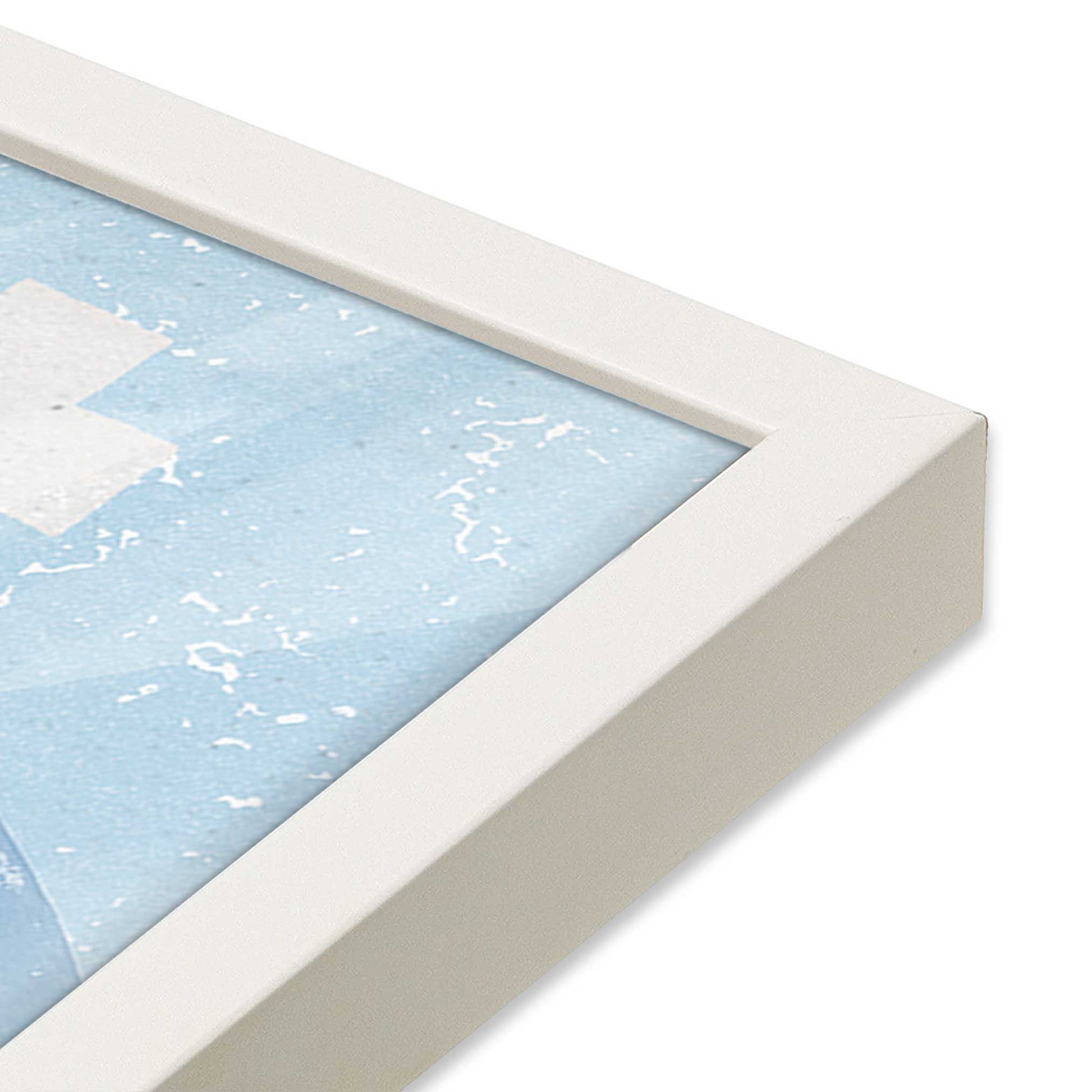 [Color:Opaque White], Picture of art in a Opaque White frame at an angle