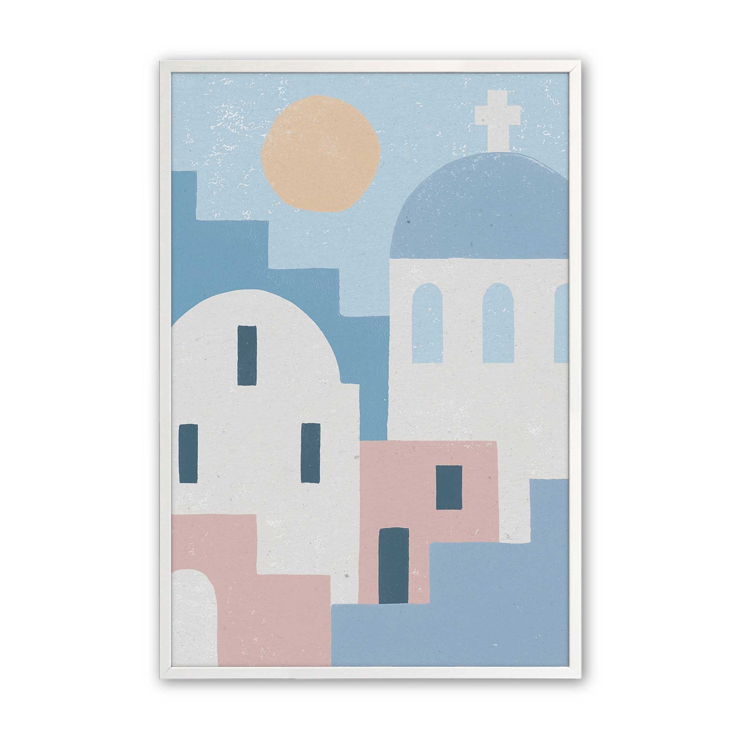 [Color:Opaque White], Picture of art in a Opaque White frame